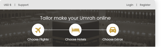 Dynamic Umrah Package Builder
for OTA